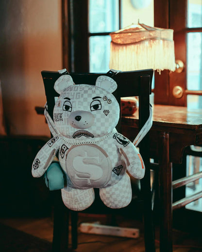 SPLIT THE CHECK (PEARL) MONEYBEAR TEDDYBEAR BACKPACK | Sprayground Popular
