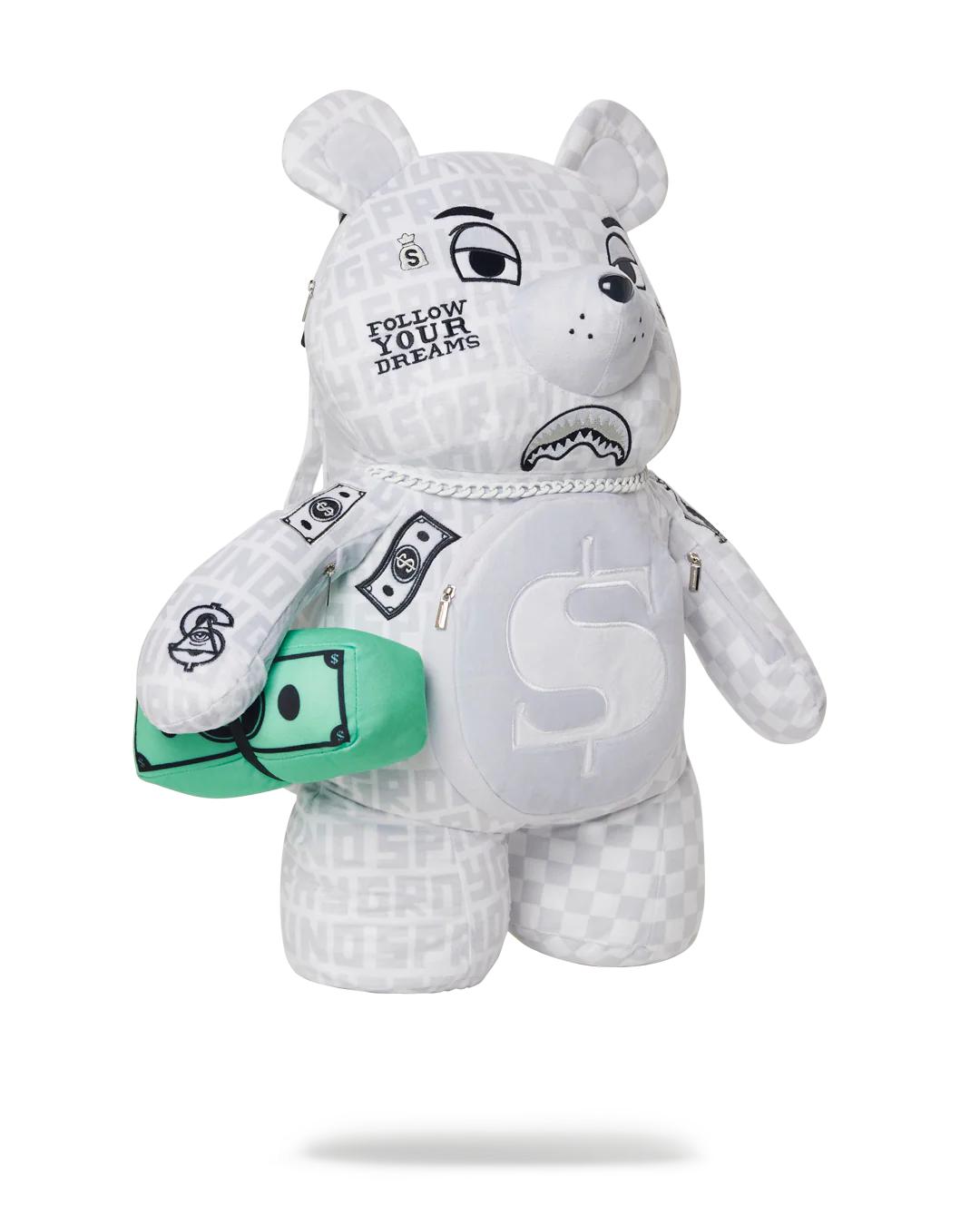 SPLIT THE CHECK (PEARL) MONEYBEAR TEDDYBEAR BACKPACK | Sprayground Popular