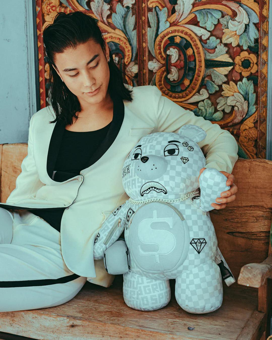 SPLIT THE CHECK (PEARL) MONEYBEAR TEDDYBEAR BACKPACK | Sprayground Popular