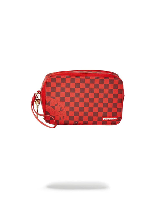 SHARKS IN PARIS RED TOILETRY AKA MONEY BAGS | Sprayground Featured