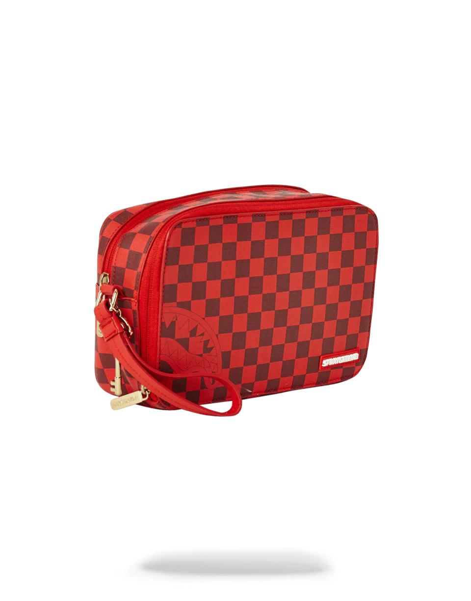 SHARKS IN PARIS RED TOILETRY AKA MONEY BAGS | Sprayground Featured