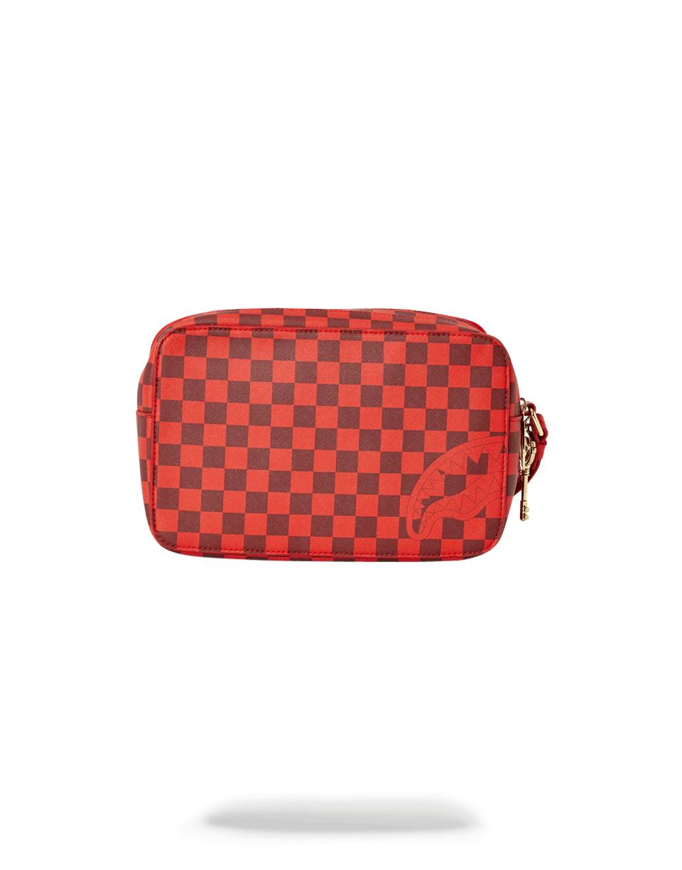 SHARKS IN PARIS RED TOILETRY AKA MONEY BAGS | Sprayground Featured