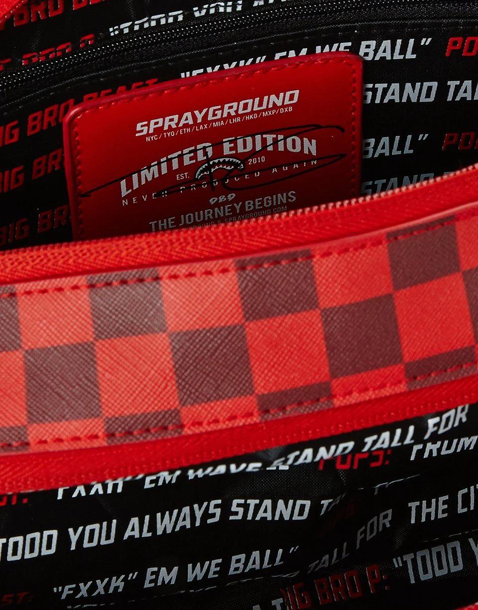 SHARKS IN PARIS RED TOILETRY AKA MONEY BAGS | Sprayground Featured