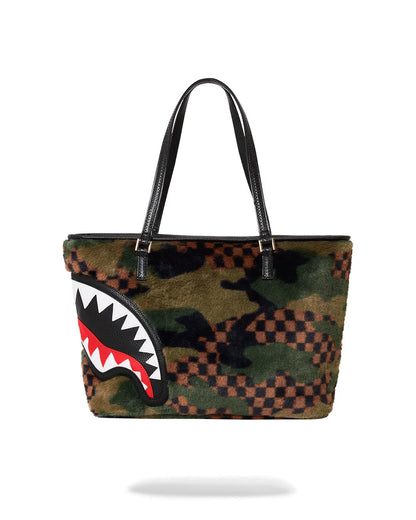 BIG SKY FUR SHARK TOTE | Sprayground Latest