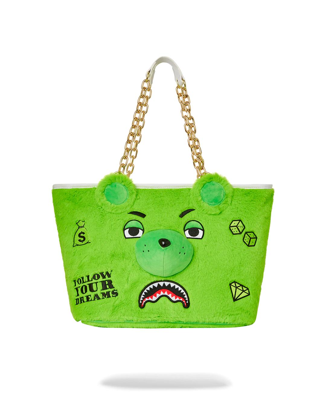 PLUSH MONEYBEAR TOTE (GREEN) | Sprayground Classic