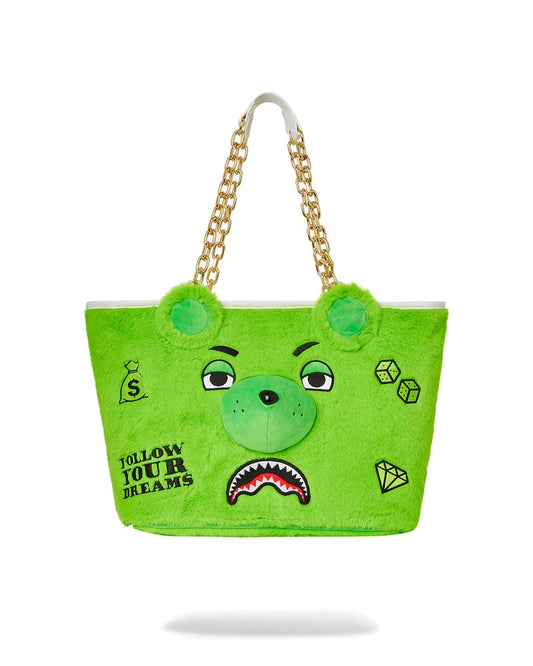 PLUSH MONEYBEAR TOTE (GREEN) | Sprayground Classic