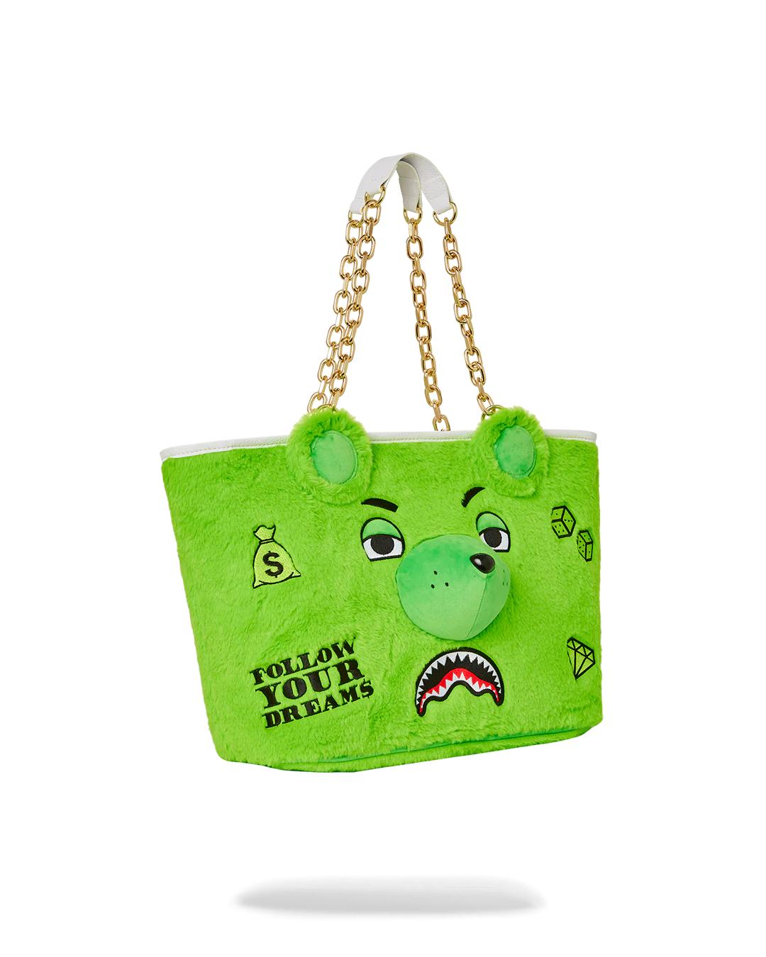 PLUSH MONEYBEAR TOTE (GREEN) | Sprayground Classic