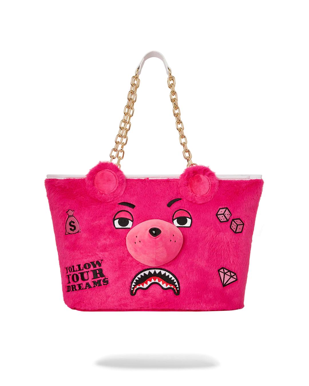 PLUSH MONEYBEAR TOTE (PINK) | Sprayground Essential