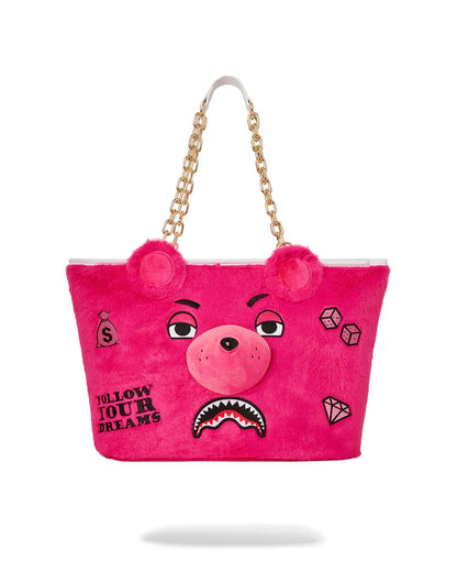 PLUSH MONEYBEAR TOTE (PINK) | Sprayground Essential
