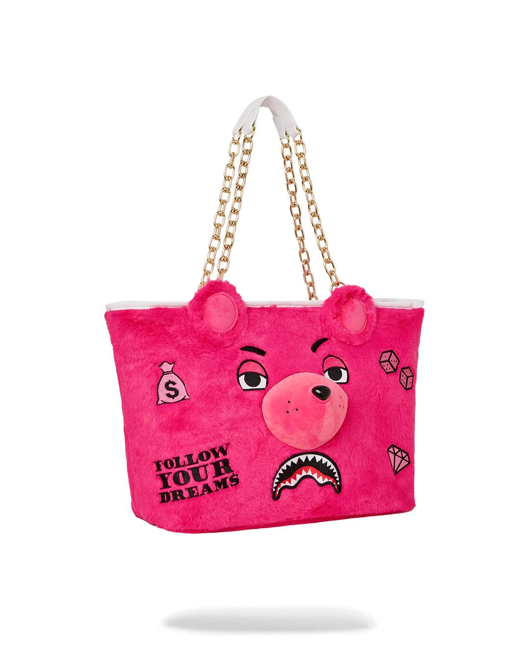 PLUSH MONEYBEAR TOTE (PINK) | Sprayground Essential
