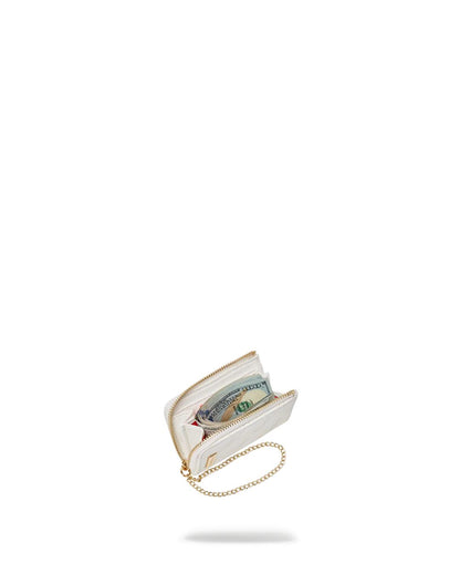 RIVIERA LE BLANC GOLD CHAIN SHARK WALLET | Sprayground Quality