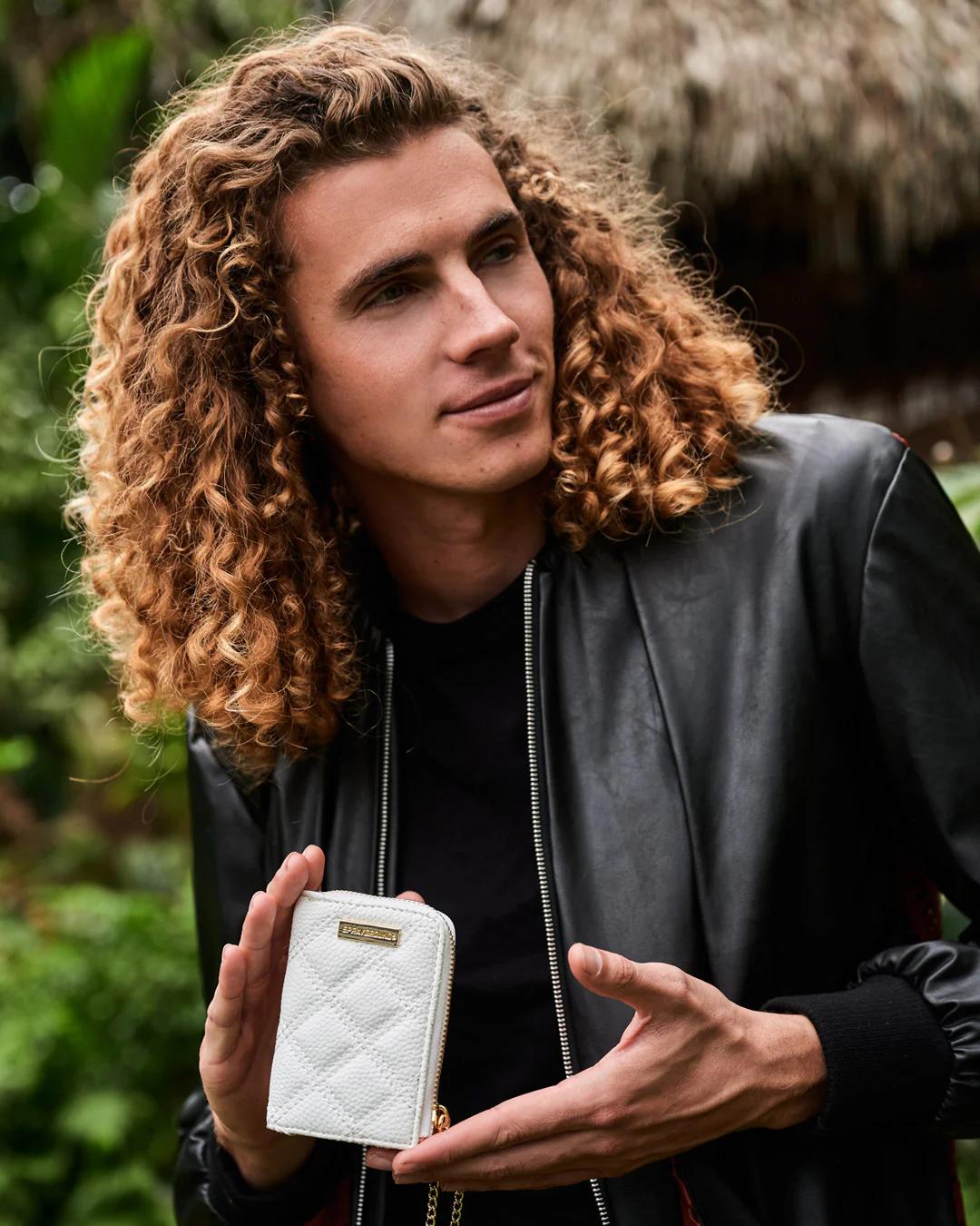 RIVIERA LE BLANC GOLD CHAIN SHARK WALLET | Sprayground Quality
