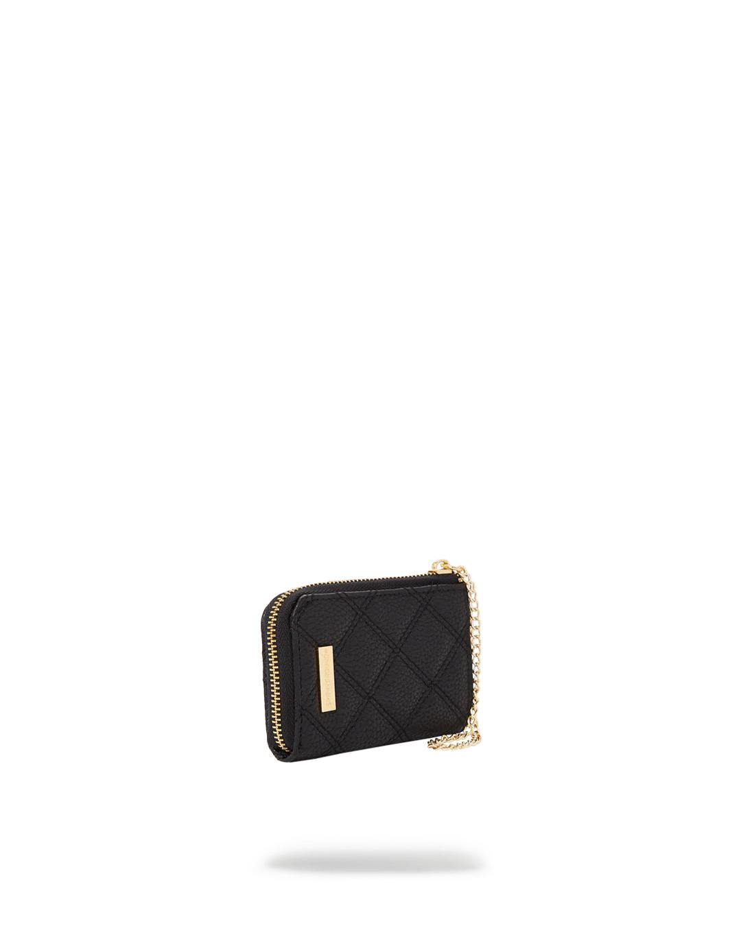 NOIR QUILT GOLD CHAIN SHARK WALLET | Sprayground Recommended