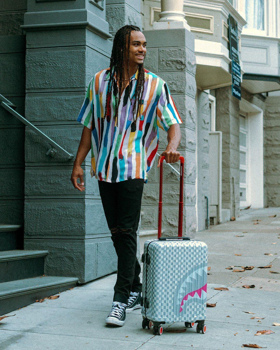 ROSE ALL DAY LA PALAIS SHARKNAUTICS HARDSHELL CARRY-ON LUGGAGE | Sprayground Premium