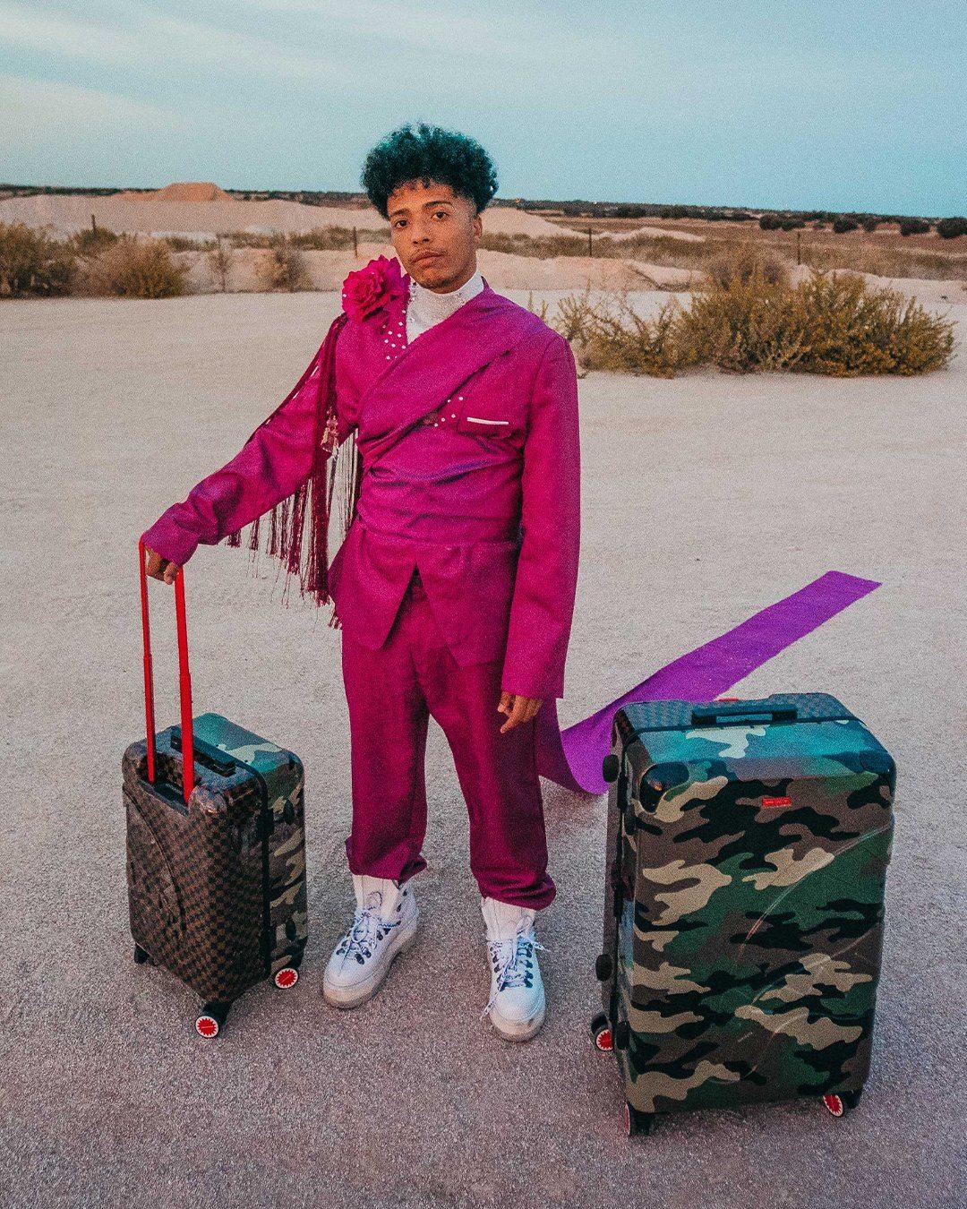 JUNGLE PARIS 21.5” CARRY-ON SHARKITECTURE LUGGAGE | Sprayground Latest