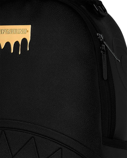 GOLD BRICK DRIP BLACK BACKPACK | Sprayground Trending