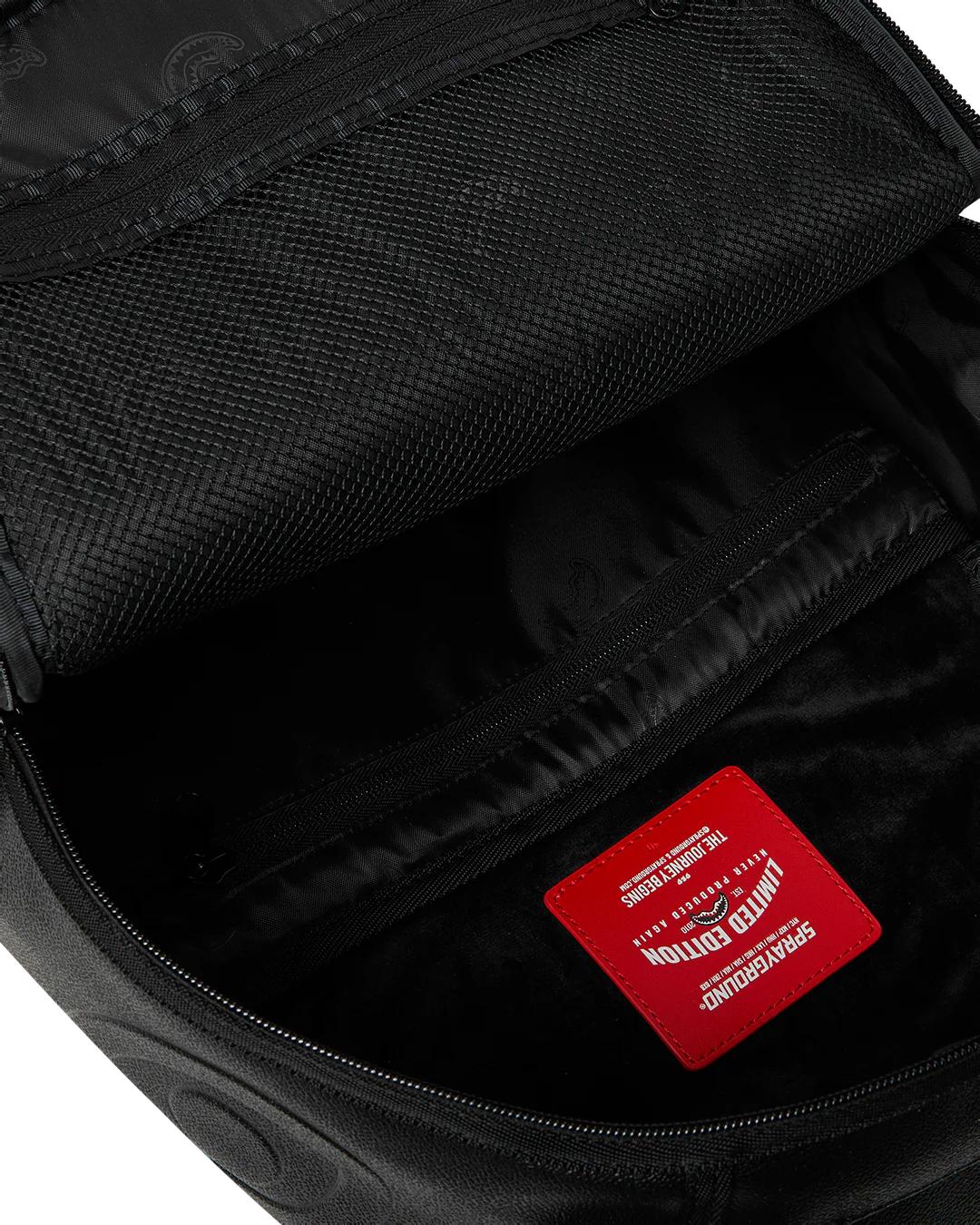 GOLD BRICK DRIP BLACK BACKPACK | Sprayground Trending