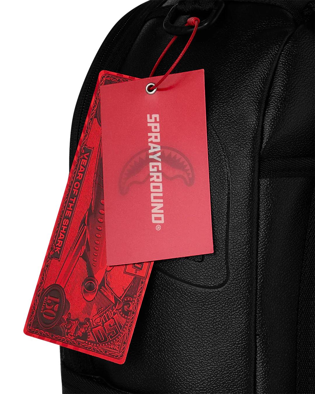 GOLD BRICK DRIP BLACK BACKPACK | Sprayground Trending