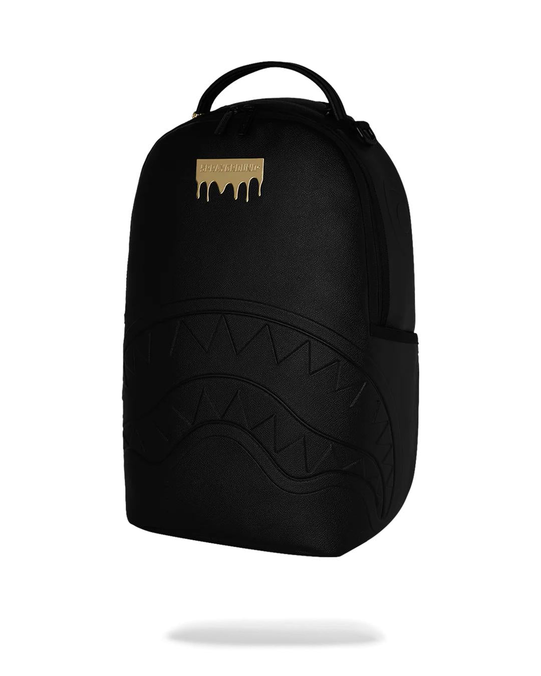 GOLD BRICK DRIP BLACK BACKPACK | Sprayground Trending