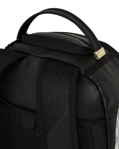 SHARK CENTRAL CREAM BLACK CHECK BACKPACK | Sprayground Quality