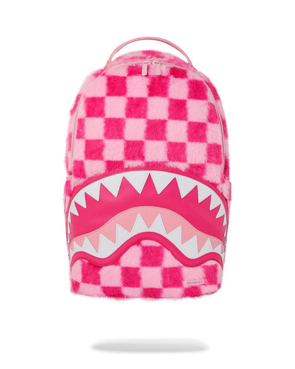 FURZILLA SHARK (PINK CHECK) BACKPACK | Sprayground Essential