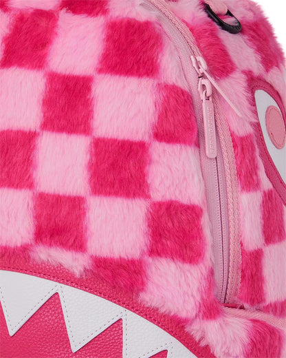 FURZILLA SHARK (PINK CHECK) BACKPACK | Sprayground Essential