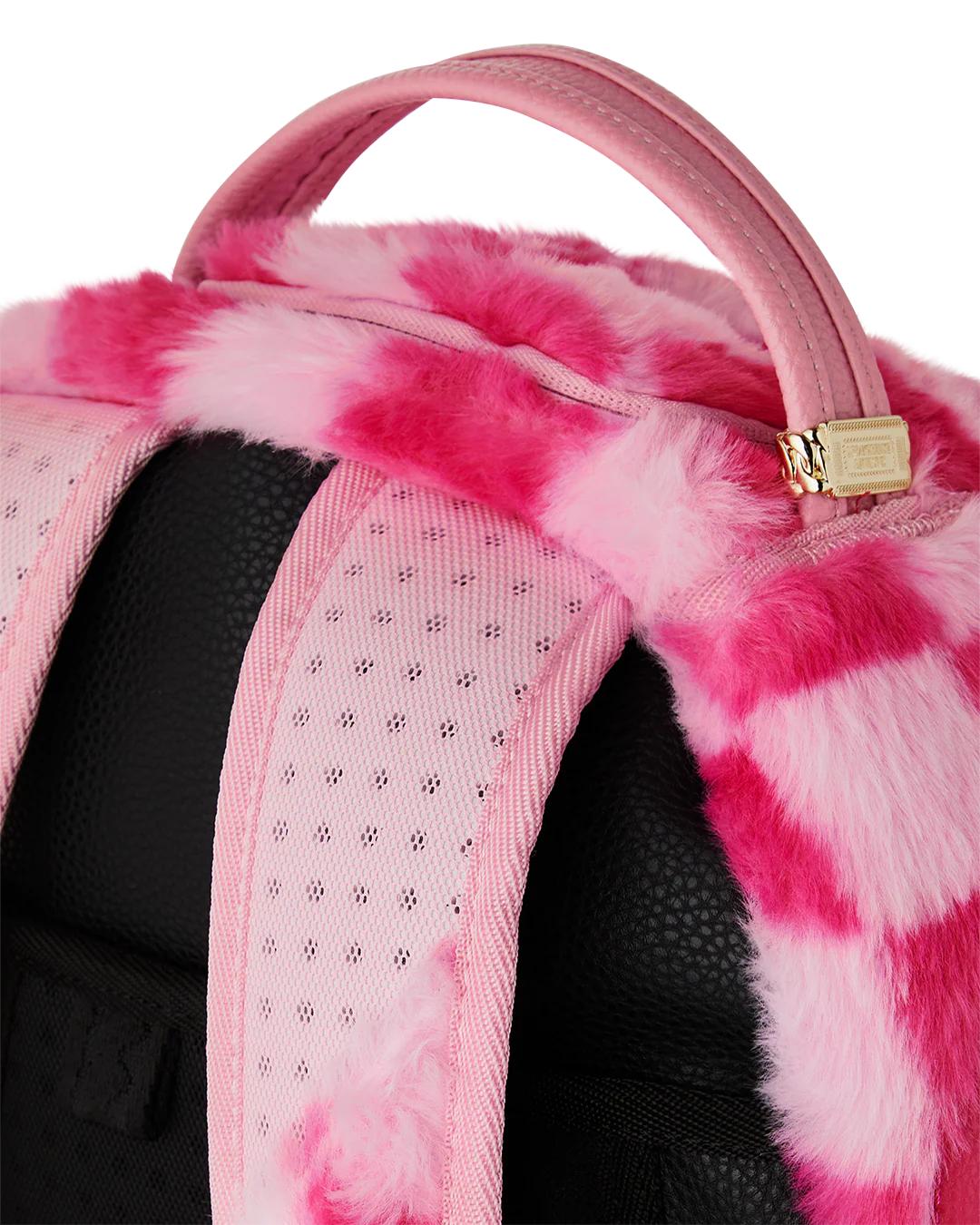 FURZILLA SHARK (PINK CHECK) BACKPACK | Sprayground Essential