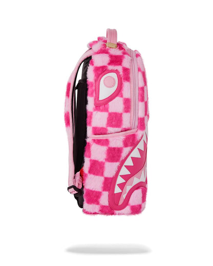 FURZILLA SHARK (PINK CHECK) BACKPACK | Sprayground Essential
