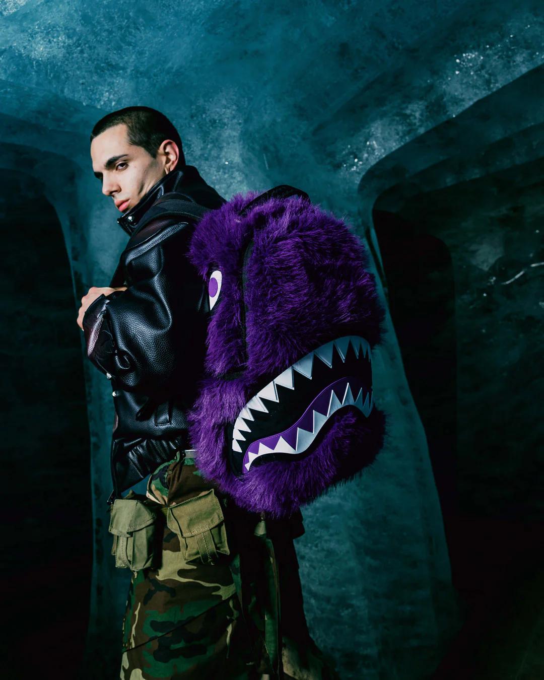 FURZILLA SHARK (PURP) BACKPACK | Sprayground Quality