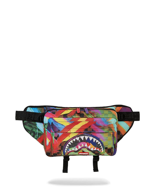 SHARKS IN PARIS CITY STREAKS CARGO CROSSBODY | Sprayground Popular