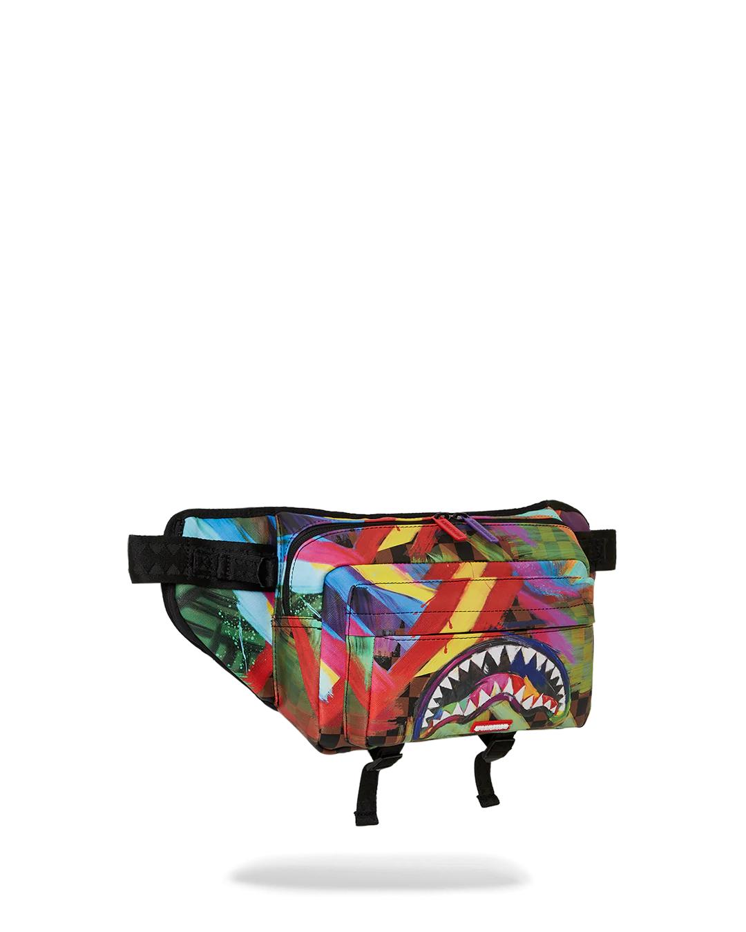 SHARKS IN PARIS CITY STREAKS CARGO CROSSBODY | Sprayground Popular