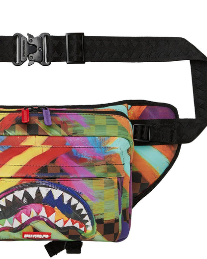 SHARKS IN PARIS CITY STREAKS CARGO CROSSBODY | Sprayground Popular