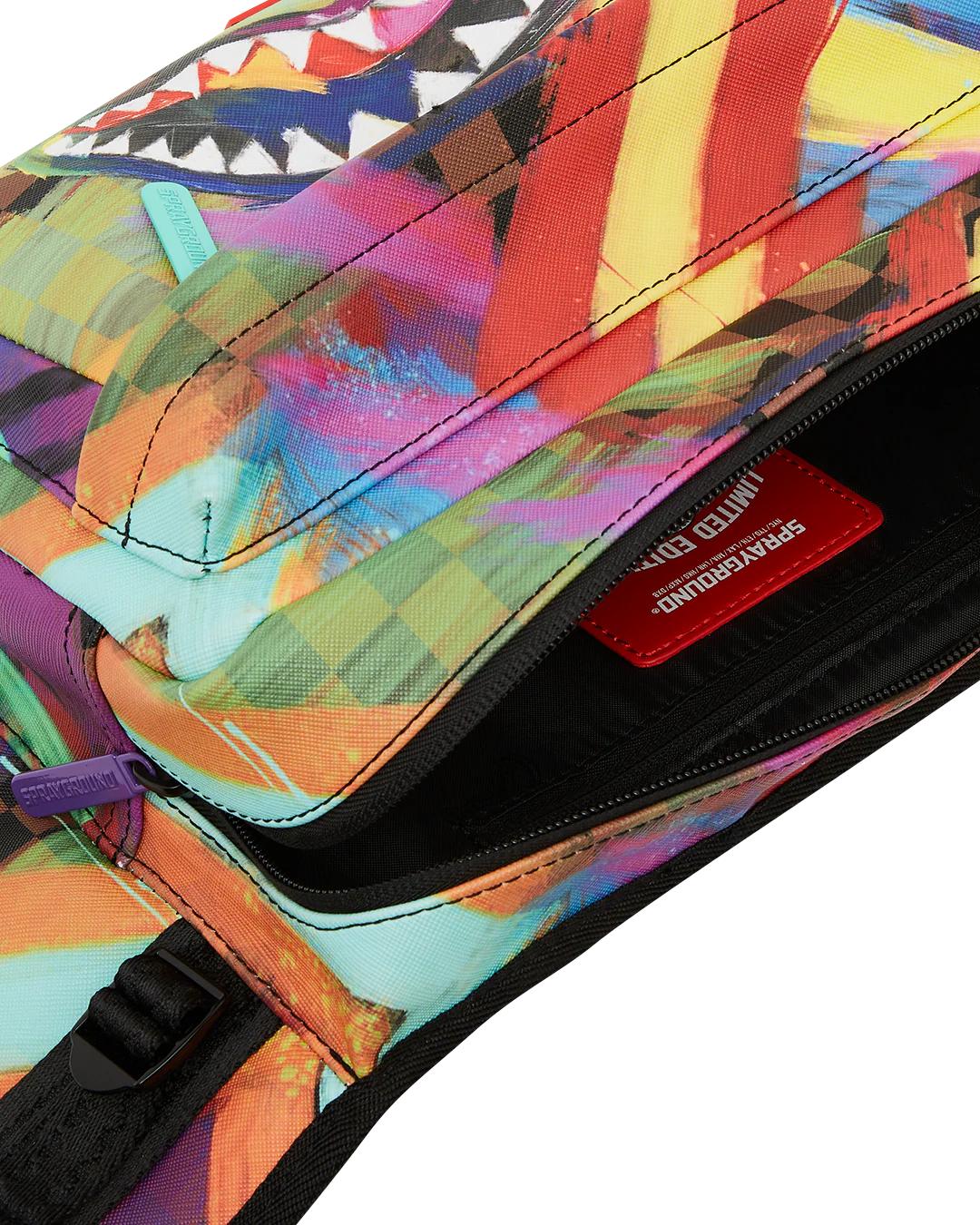 SHARKS IN PARIS CITY STREAKS CARGO CROSSBODY | Sprayground Popular