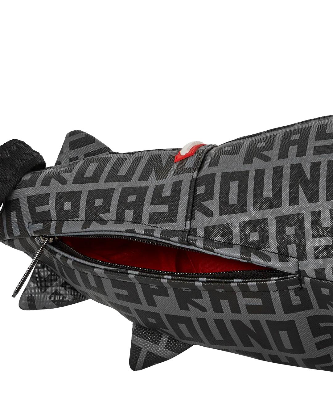 SHARKFINITY STEALTH PILOT SHARK SHAPE DUFFLE | Sprayground Value