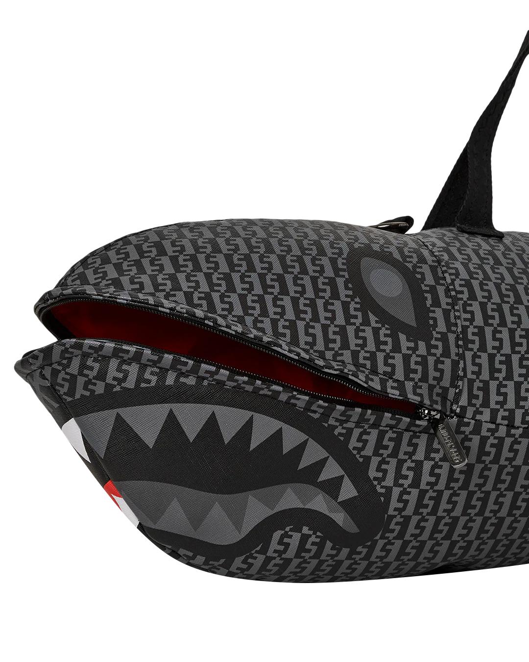 SHARKFINITY STEALTH PILOT SHARK SHAPE DUFFLE | Sprayground Value