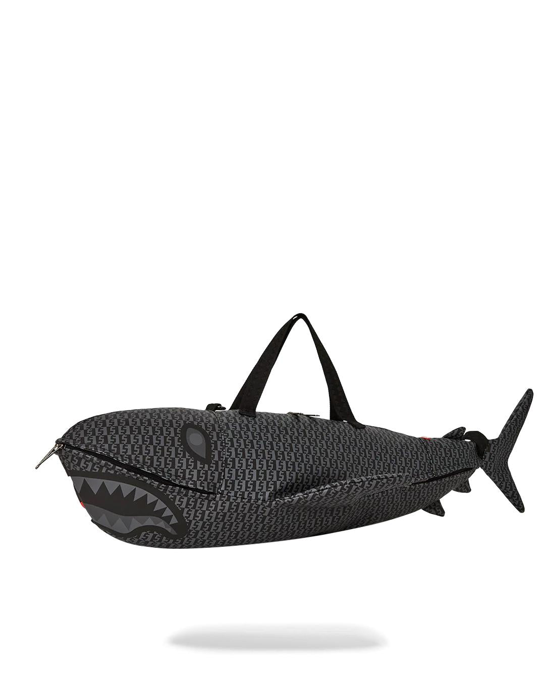 SHARKFINITY STEALTH PILOT SHARK SHAPE DUFFLE | Sprayground Value