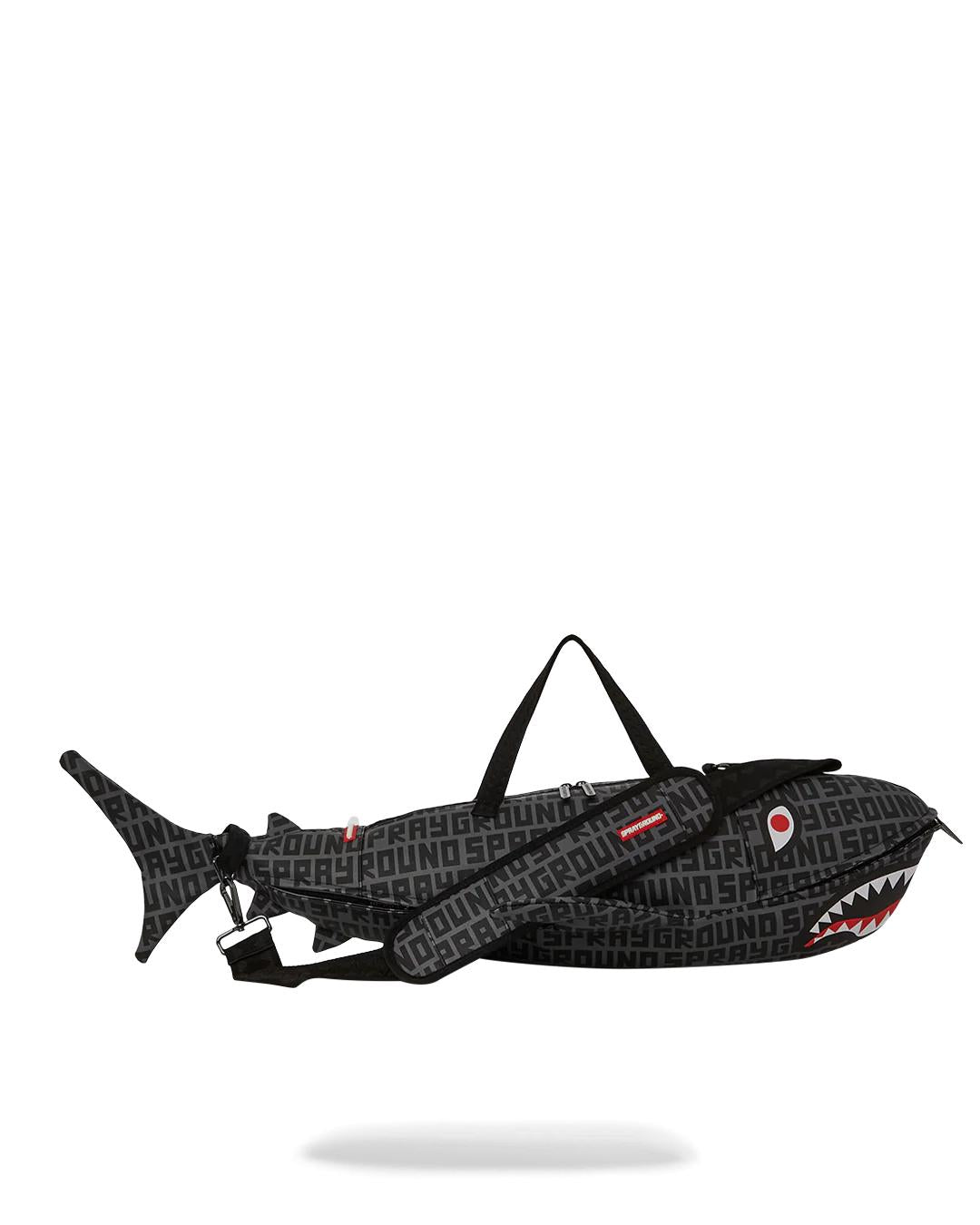 SHARKFINITY STEALTH PILOT SHARK SHAPE DUFFLE | Sprayground Value