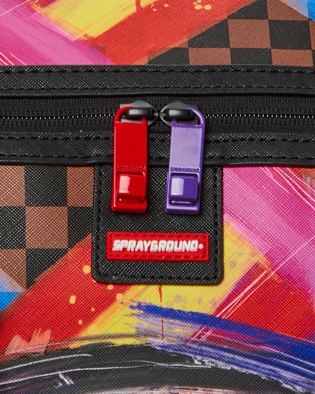 SHARKS IN PARIS CITY STREAKS DUFFLE | Sprayground Signature