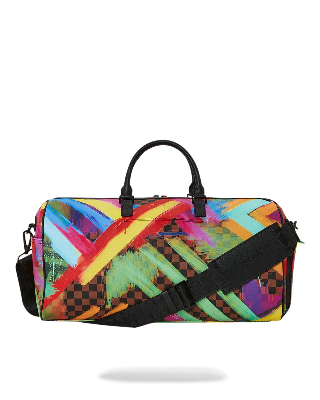SHARKS IN PARIS CITY STREAKS DUFFLE | Sprayground Signature
