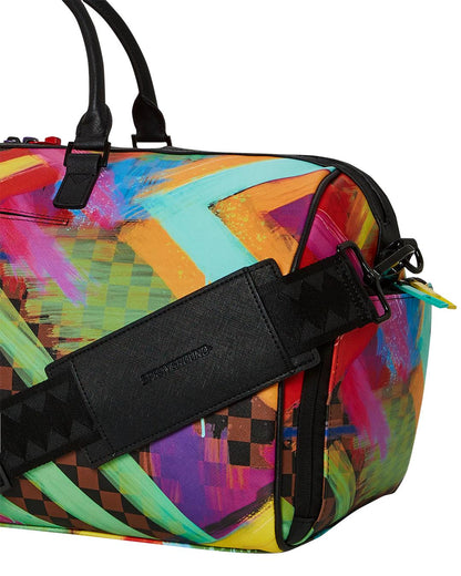 SHARKS IN PARIS CITY STREAKS DUFFLE | Sprayground Signature