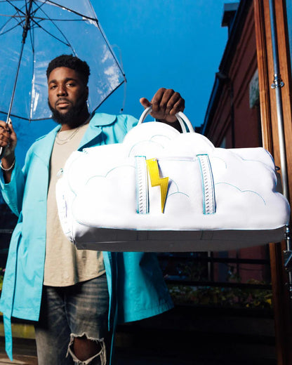 CLOUDY WITH A CHANCE OF SHARK DUFFLE | Sprayground Recommended