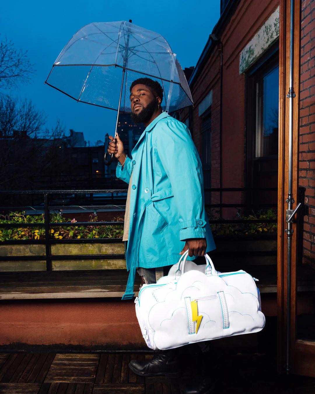 CLOUDY WITH A CHANCE OF SHARK DUFFLE | Sprayground Recommended