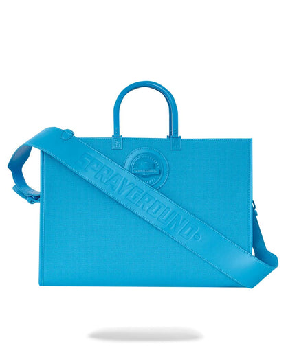 HEAVY METAL SHARK BLUE TORTUGA TOTE | Sprayground Signature