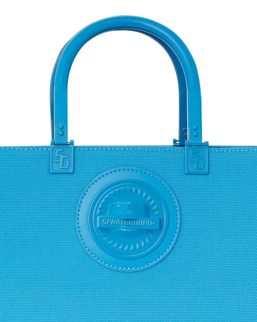 HEAVY METAL SHARK BLUE TORTUGA TOTE | Sprayground Signature