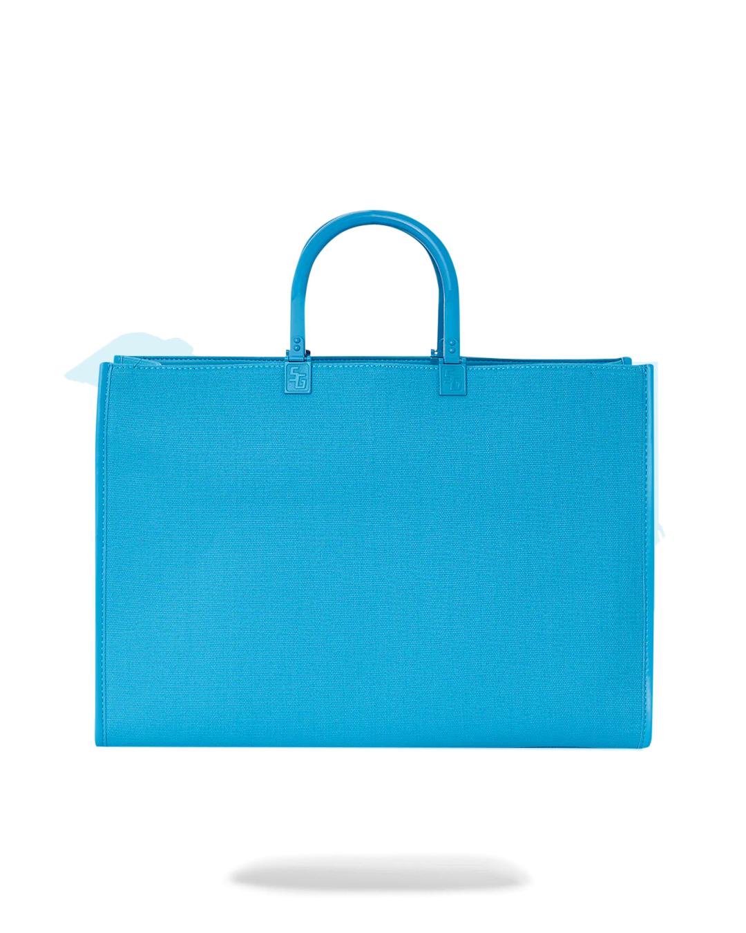 HEAVY METAL SHARK BLUE TORTUGA TOTE | Sprayground Signature