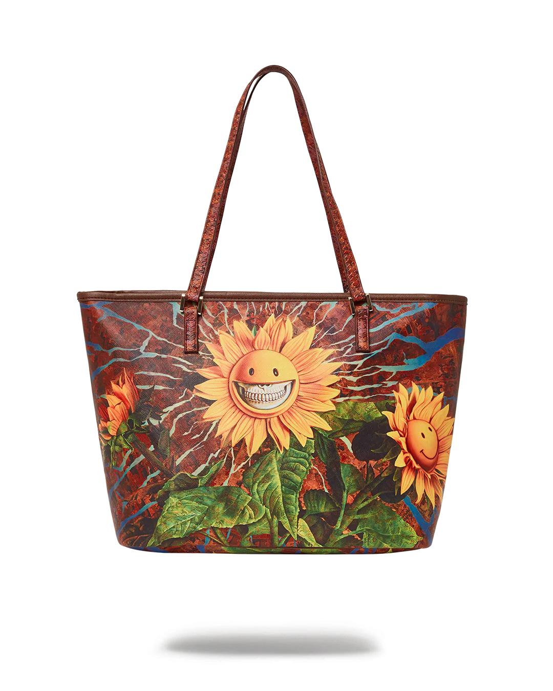 SUNFLOWER GRIN RON ENGLISH COLLAB TOTE | Sprayground Classic