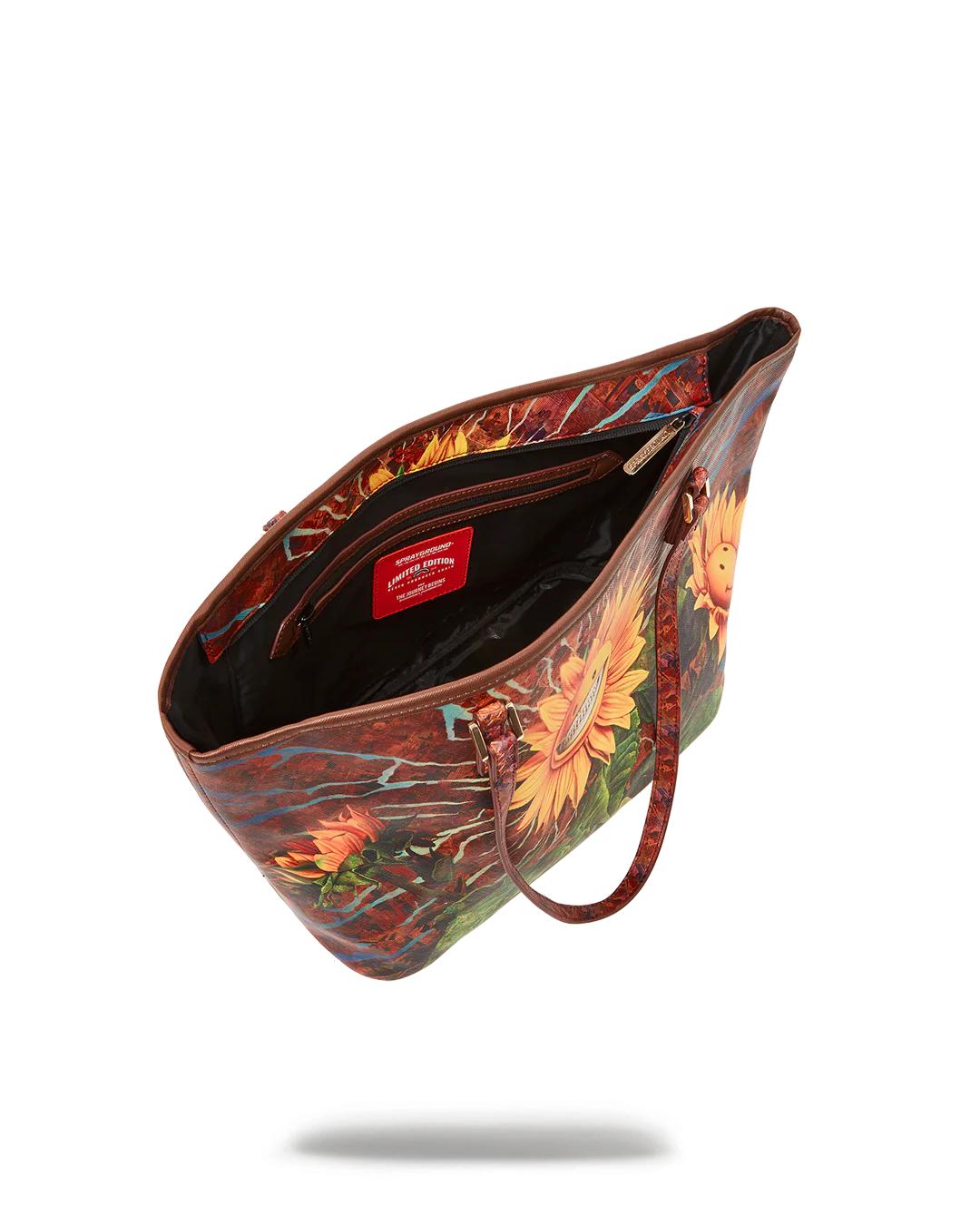 SUNFLOWER GRIN RON ENGLISH COLLAB TOTE | Sprayground Classic