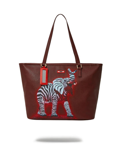 ZEBRA ELEPHANT RON ENGLISH COLLAB TOTE | Sprayground Essential