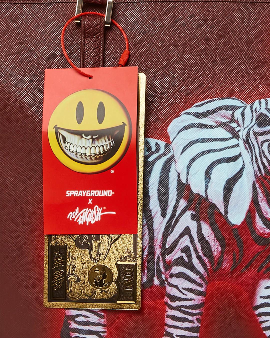ZEBRA ELEPHANT RON ENGLISH COLLAB TOTE | Sprayground Essential