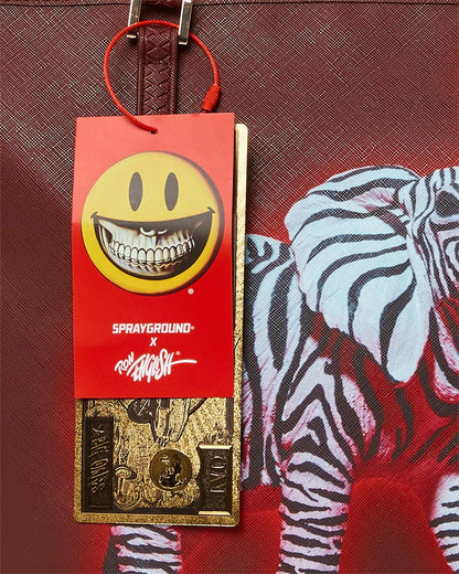 ZEBRA ELEPHANT RON ENGLISH COLLAB TOTE | Sprayground Essential